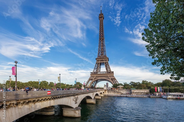 Obraz フランス、パリ、エッフェル塔