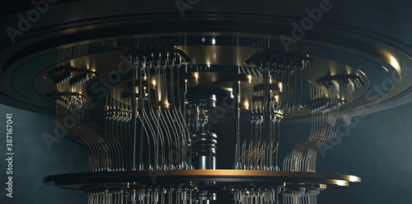 Fototapeta quantum computer close up