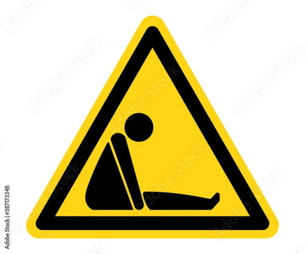 Obraz Confined space symbol vector illustration