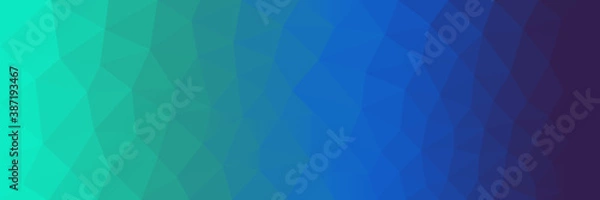 Fototapeta Abstract  blue background. Low poly background.