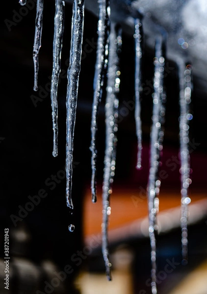 Obraz icicles on a roof