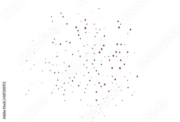 Obraz Light Purple, Pink vector texture with playing cards.