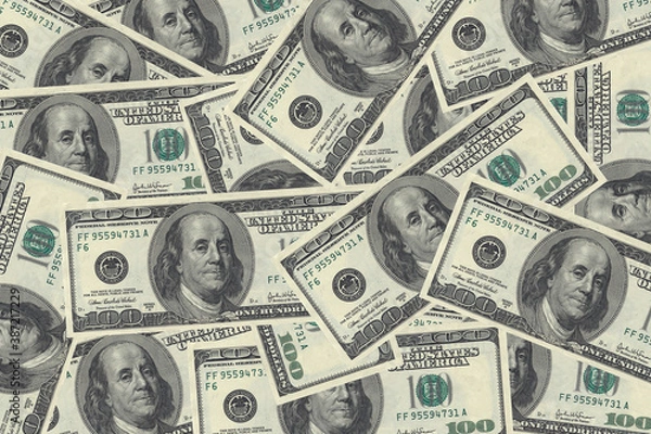 Obraz Stack of dollar bills