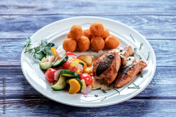 Obraz Hähnchenbrustfilet mit Salbei