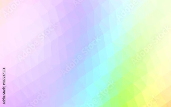 Fototapeta Light Multicolor, Rainbow vector polygonal background.