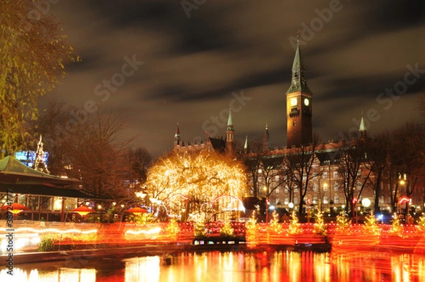 Obraz Copenhagen by night