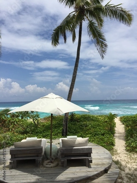 Fototapeta Beach in Seychelles