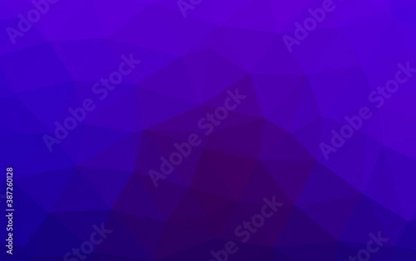 Obraz Dark Purple vector triangle mosaic cover.