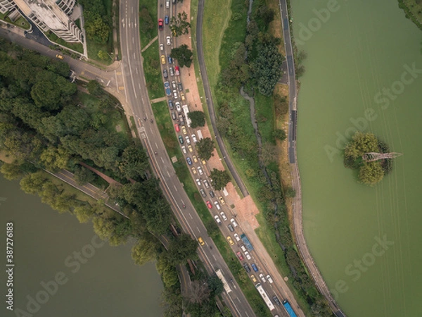 Obraz City drone picture