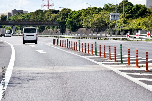 Obraz 高速道路の合流