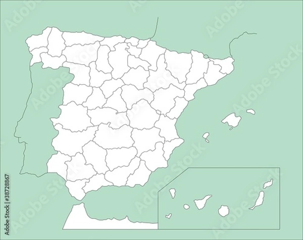 Obraz Mapa de España_4