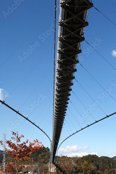 Fototapeta 水の郷大つり橋