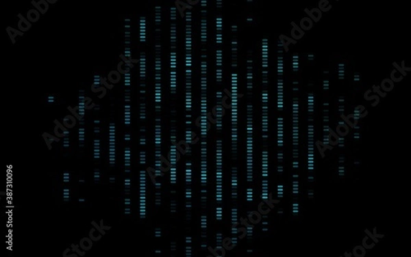 Fototapeta Dark BLUE vector template with repeated sticks.