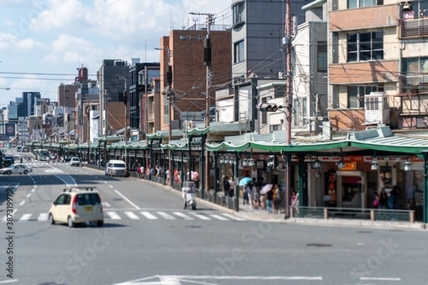 Fototapeta 京都　道路　イメージ