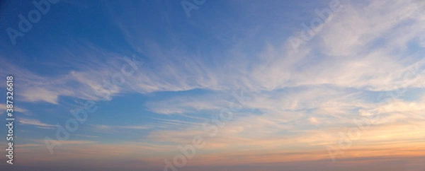 Obraz sunset with clouds