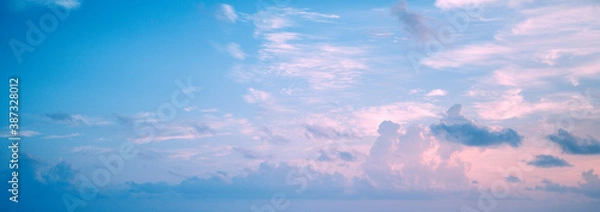 Obraz blue sky with clouds