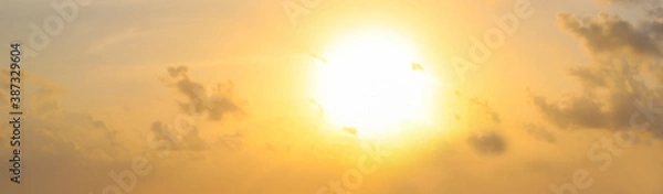 Obraz clouds on sky with sunset