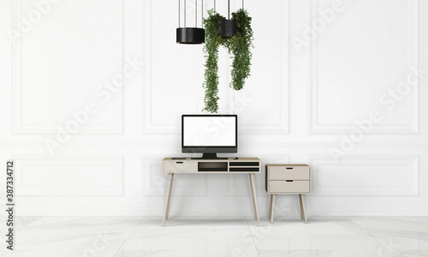 Fototapeta Office workspace with computer
