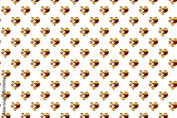 Obraz Pattern Love flag design backround 