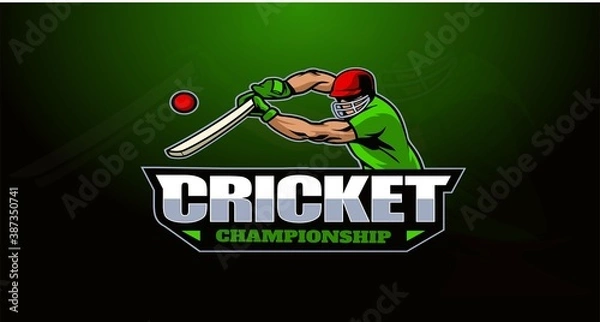 Obraz Cricket Mascot Logo
