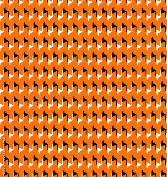 Fototapeta Houndstooth seamless pattern. Vintage textile texture. Classic fashion. crowbars images pattern.