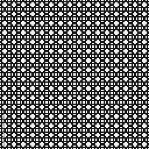 Fototapeta Abstract Cross Pattern Dots Logo generative computational art illustration