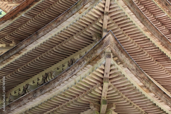 Obraz 国宝　羽黒山の五重塔