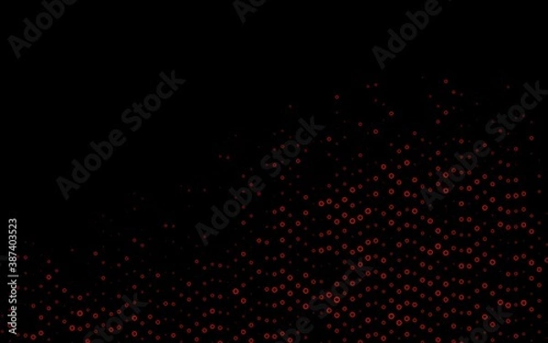 Obraz Light Green, Red vector backdrop with dots.