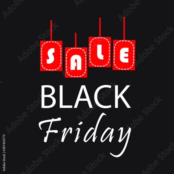 Fototapeta Black Friday marks, symbols, discount, hot sale EPS Vector