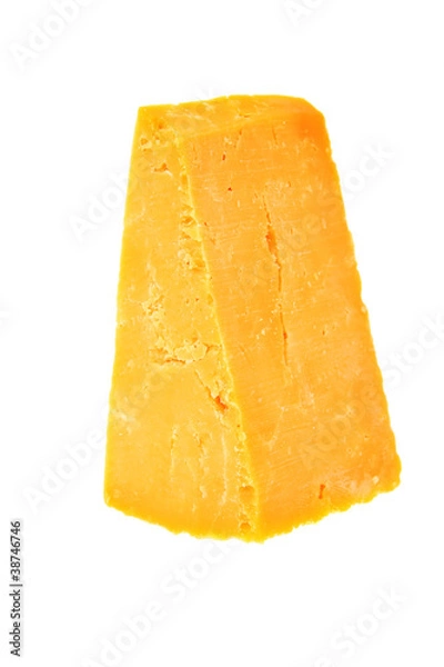Obraz ser Cheddar izolowany na białym