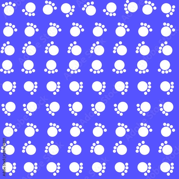 Fototapeta Puppy Paws Patterns