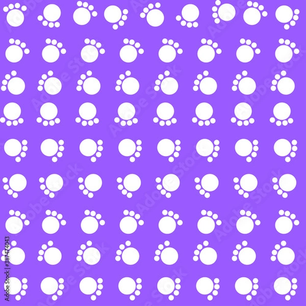 Fototapeta Puppy Paws Patterns