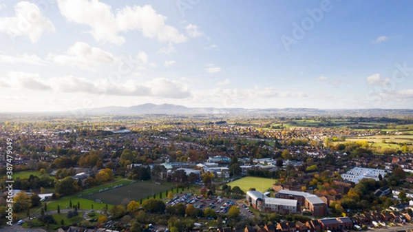 Obraz Worcester City Drone Shot