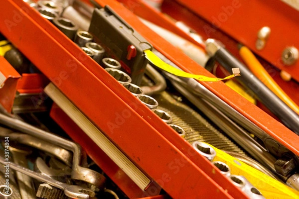 Obraz open red toolbox