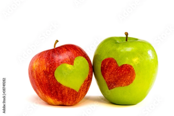 Obraz two lovers apples