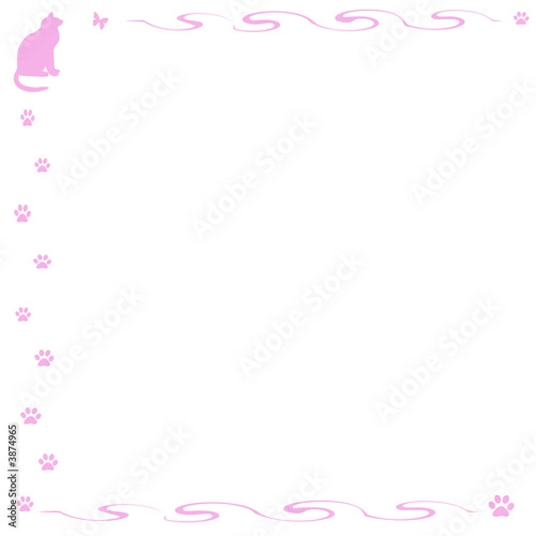 Fototapeta kitty cat scrapbook