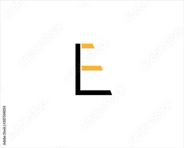 Obraz Simple Letter E Logo Vector
