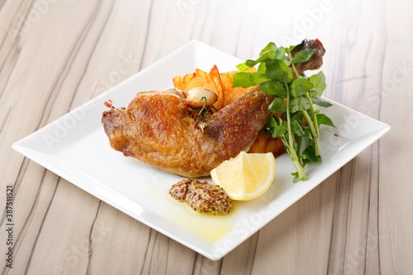 Fototapeta 鶏のコンフィ