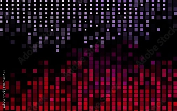 Obraz Dark Purple vector background with rectangles.