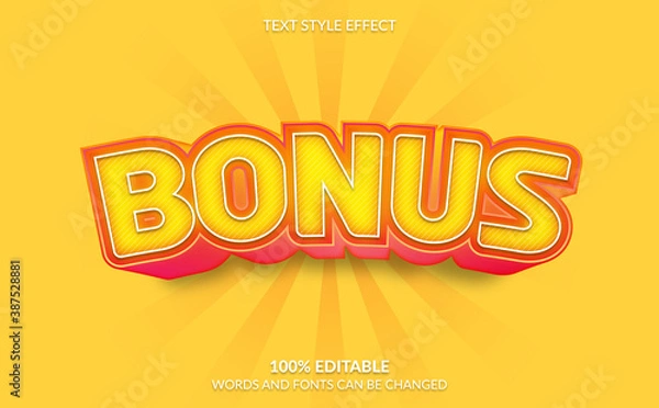 Fototapeta Editable Text Effect, Bonus Text Style