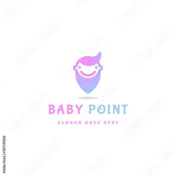 Obraz Baby Point Logo Icon Template Design