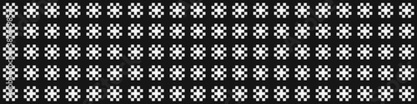 Fototapeta Abstract Cross Pattern Dots Logo generative computational art illustration