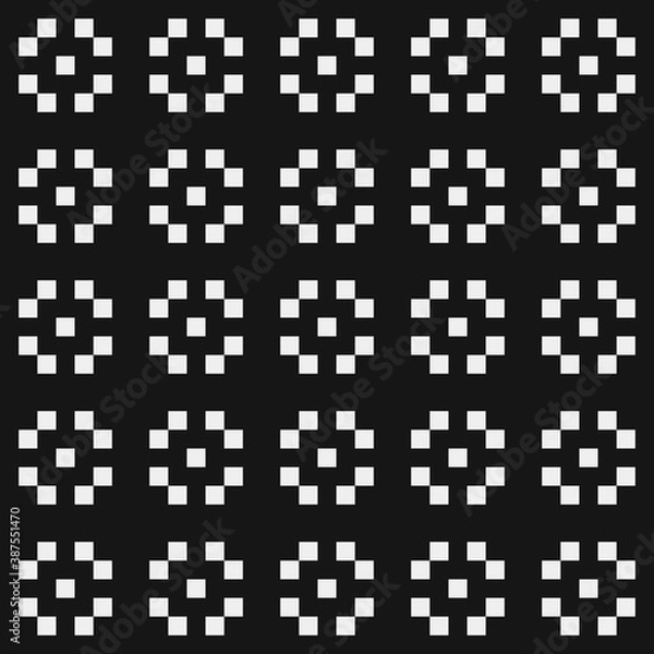 Obraz Abstract Cross Pattern Dots Logo generative computational art illustration