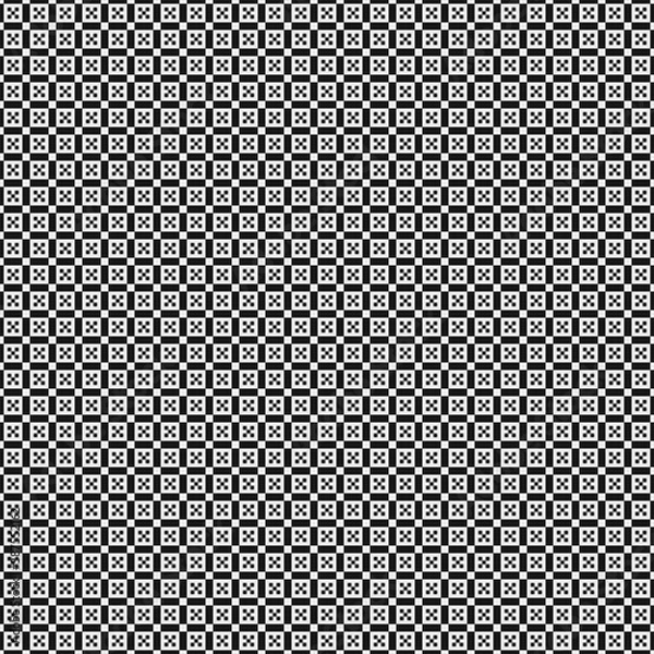 Obraz Abstract Cross Pattern Dots Logo generative computational art illustration