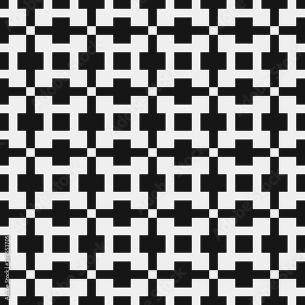 Fototapeta Abstract Cross Pattern Dots Logo generative computational art illustration
