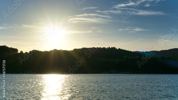 Obraz Summer sunset on a lake