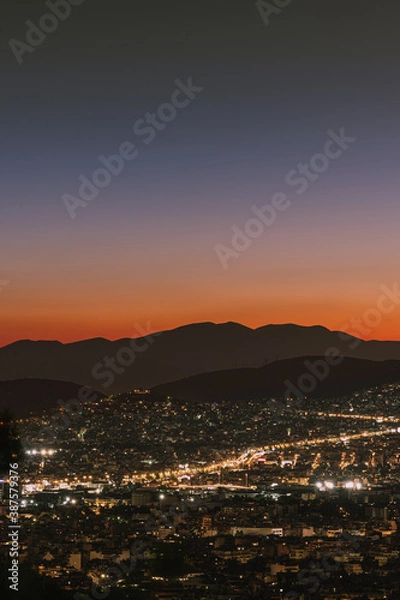 Obraz Athen in Abendröte