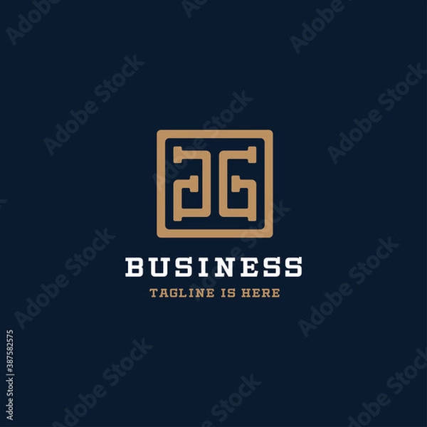Obraz Letter GG Logo Icon Tamplate Design