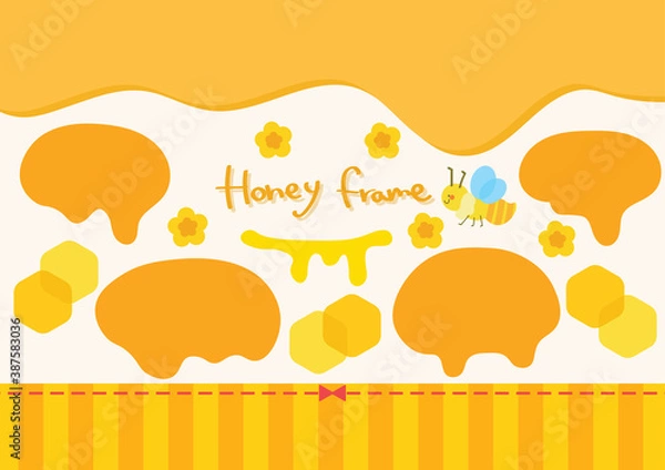 Obraz はちみつフレームイラストセット