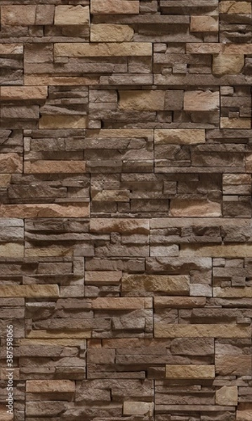 Obraz Masonry wall texture (raster material for designers)